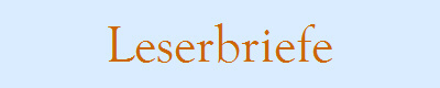 Leserbriefe
